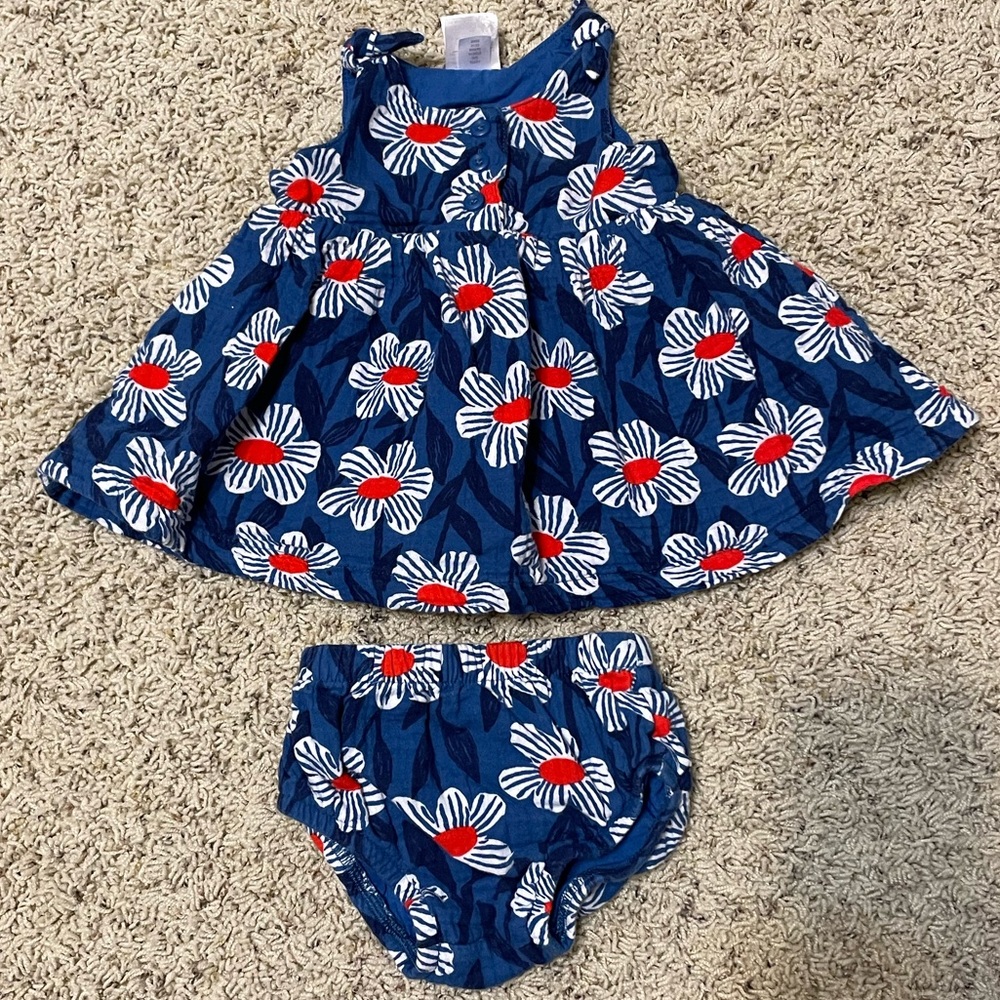 Hanna Andersson summer baby dress 3-6 months